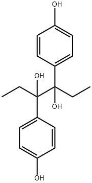 3,4-BIS(4-HYDROXYPHENYL)-3,4-HEXANEDIOL 结构式