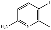 2-氨基-5-碘-6-甲基吡啶 结构式