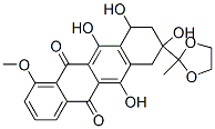 6,8,10,11-tetrahydroxy-1-methoxy-8-(2-methyl-1,3-dioxolan-2-yl)-9,10-d ihydro-7H-tetracene-5,12-dione 结构式