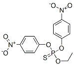 Thiophosphoric acid O,O-bis(4-nitrophenyl)O-ethyl ester 结构式