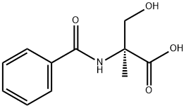 DL-N-苯甲酰-2-甲基丝氨酸 结构式