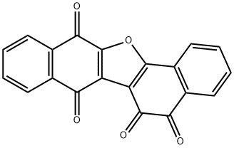 Dinaphtho[1,2-b:2',3'-d]furan-5,6,7,12-tetrone 结构式