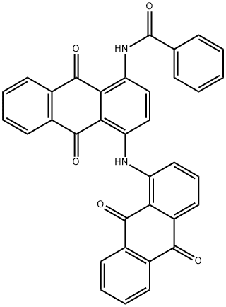 N-[4-[(9,10-Dihydro-9,10-dioxoanthracen-1-yl)amino]-9,10-dihydro-9,10-dioxoanthracen-1-yl]benzamide 结构式