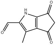 Cyclopenta[b]pyrrole-2-carboxaldehyde, 1,4,5,6-tetrahydro-3-methyl-4,6-dioxo- (9CI) 结构式