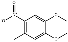 3,4-二甲氧基-6-硝基甲苯 结构式