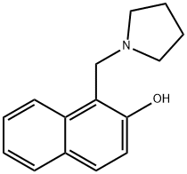 1-(1-pyrrolidinylmethyl)-2-naphthol 结构式