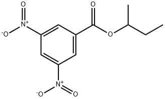 Benzoic acid, 3,5-dinitro-, 1-Methylpropyl ester 结构式