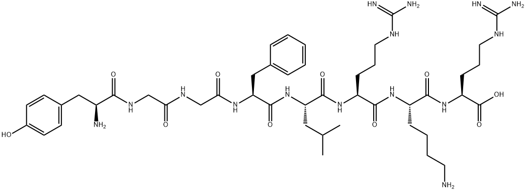 TYR-GLY-GLY-PHE-LEU-ARG-LYS-ARG 结构式