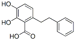 2,3-Dihydroxy-6-(2-phenylethyl)benzoic acid 结构式