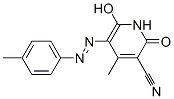 1,2-dihydro-6-hydroxy-4-methyl-2-oxo-5-[(p-tolyl)azo]nicotinonitrile