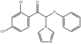 Ethanone,  1-(2,4-dichlorophenyl)-2-(1H-imidazol-1-yl)-2-phenoxy- 结构式