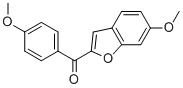 (6-METHOXY-BENZOFURAN-2-YL)-(4-METHOXY-PHENYL)-METHANONE 结构式