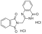 1H-Isoindole-1,3(2H)-dione, 2-((4-oxo-3(4H)-quinazolinyl)methyl)-, dih ydrochloride 结构式