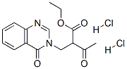 ethyl 3-oxo-2-[(4-oxoquinazolin-3-yl)methyl]butanoate dihydrochloride 结构式