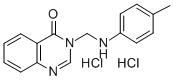 3-(((4-Methylphenyl)amino)methyl)-4(3H)-quinazolinone dihydrochloride 结构式