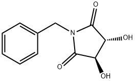 (3R,4R)-1-苄基-3,4-二羟基吡咯烷-2,5-二酮 结构式