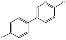 PyriMidine, 2-chloro-5-(4-fluorophenyl)- 结构式