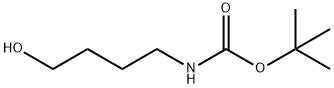 4-(N-叔丁氧羰基氨基)-1-丁醇 结构式