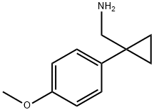 [1-(4-METHOXYPHENYL)CYCLOPROPYL]METHYLAMINE 结构式