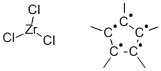 五甲基环戊二烯基三氯化锆(IV) 结构式