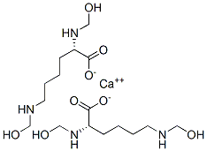calcium bis[N2,N6-bis(hydroxymethyl)-L-lysinate] 结构式