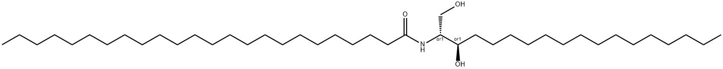 N-LIGNOCEROYL-DL-DIHYDROSPHINGOSINE 结构式