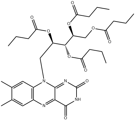 四丁酸核糖黄素酯 结构式