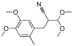 2-Dimethoxymethyl-3-(4,5-dimethoxy-2-methylphenyl)propanenitrile 结构式