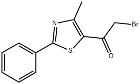 2-溴-1-(4-甲基-2-苯基-1,3-噻唑-5-基)-1-乙酮 结构式