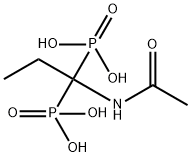 (1-乙酰氨基丙烷-1,1-二基)二膦酸 结构式