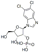 5,6-dichloro-1-(beta-ribofuranosyl)benzimidazole 2'-phosphate 结构式