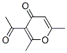 2,6-Dimethyl-3-acetyl-4H-pyran-4-one 结构式