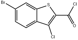 3-氯-6-溴-2-苯并噻吩甲酰氯 结构式