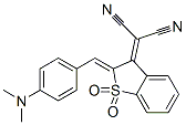 [2-[4-(dimethylamino)benzylidene]benzo[b]thien-3(2H)-ylidene]malononitrile S,S-dioxide 结构式