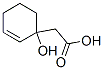 2-Cyclohexene-1-acetic acid, 1-hydroxy- (9CI) 结构式