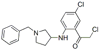 Ethanone,  2-chloro-1-[5-chloro-2-[[1-(phenylmethyl)-3-pyrrolidinyl]amino]phenyl]- 结构式