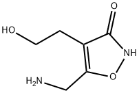 4-Isoxazoleethanol, 5-(aminomethyl)-3-hydroxy- (9CI) 结构式