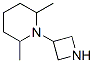 Piperidine, 1-(3-azetidinyl)-2,6-dimethyl- (9CI) 结构式