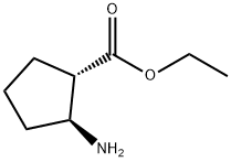 (1S,2S)-2-氨基环戊烷甲酸乙酯 结构式