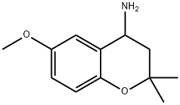 (6-甲氧基-2,2-二甲基-色满-4-基)胺 结构式