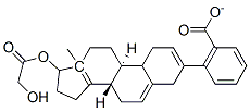 [(8S,9S,13S,14S,17S)-17-(2-hydroxyacetyl)oxy-13-methyl-6,7,8,9,11,12,1 4,15,16,17-decahydrocyclopenta[a]phenanthren-3-yl] benzoate 结构式