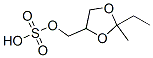 1,3-Dioxolane-4-methanol,2-ethyl-2-methyl-,hydrogensulfate(9CI) 结构式