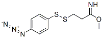 methyl-5-(4-azidophenyl)-4,5-dithiapentanimidate 结构式