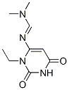 Methanimidamide, N-(3-ethyl-1,2,3,6-tetrahydro-2,6-dioxo-4-pyrimidinyl)-N,N-dimethyl- (9CI) 结构式