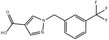 1-(3-三氟甲基苯基)-4-羧酸吡唑 结构式