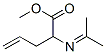 4-Pentenoicacid,2-[(1-methylethylidene)amino]-,methylester(9CI) 结构式