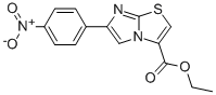 6-(4-NITROPHENYL)IMIDAZO[2,1-B]THIAZOLE-3-CARBOXYLIC ACID ETHYL ESTER 结构式