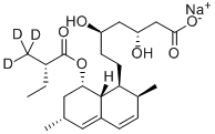 洛伐他汀D9羟基酸钠盐 结构式