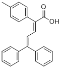 Benzeneacetic acid, alpha-(3,3-diphenyl-2-propenylidene)-4-methyl-, (E )- 结构式