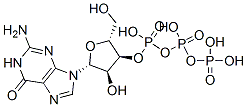 Guanosine 3'-triphosphoric acid 结构式